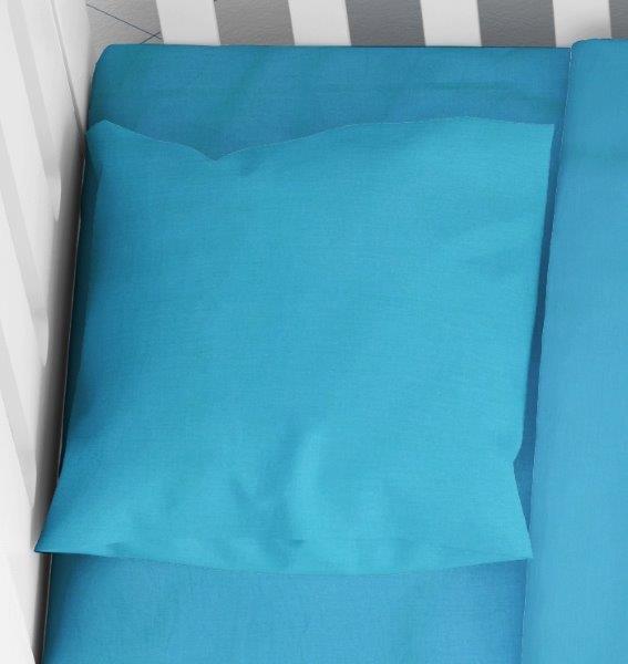 Μαξιλαροθήκη Μονόχρωμη Βαμβακερή Bebe 35×45εκ. Solid 493 Turquoise DimCol (Ύφασμα: Βαμβάκι 100%, Χρώμα: Τυρκουάζ) – DimCol – 1910817706249329