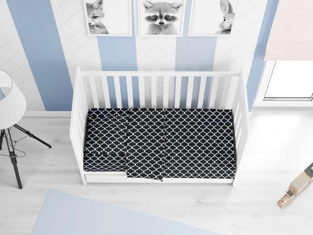 Πάπλωμα Βαμβακερό Κούνιας 120×160εκ. Windows 175 Dark Blue -White DIMcol (Ύφασμα: Βαμβάκι 100%, Χρώμα: Λευκό) – DimCol – 1915917610017500