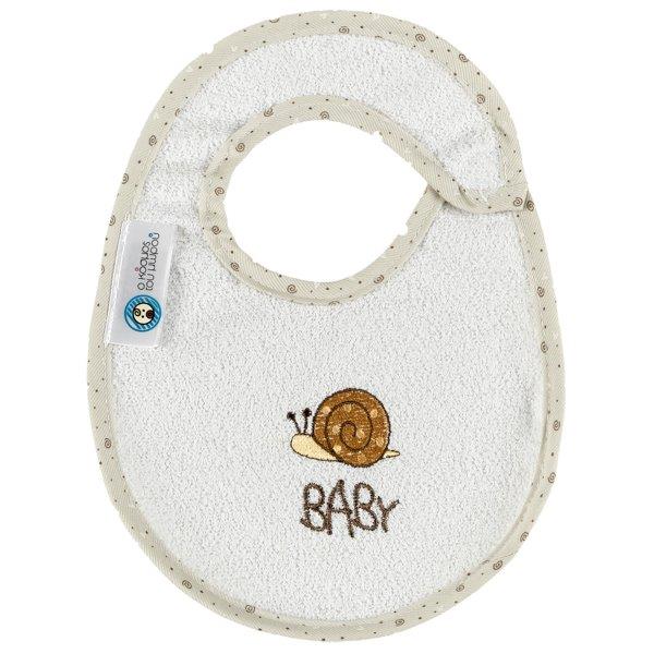 Σαλιάρα Αδιάβροχη Βαμβακερή Μεσαία Baby Ecrou (Ύφασμα: Βαμβάκι 100%, Χρώμα: Εκρού ) – Ο Κόσμος του Μωρού – 5205626192534