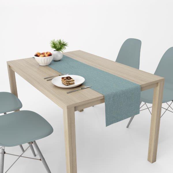 Runner Μονόχρωμο Polycotton Αλέκιαστo 40×180εκ. Panama Petrol DimCol (Χρώμα: Πετρόλ , Ύφασμα: 70% Βαμβάκι-30% Polyester) – DimCol – 1932080988300091
