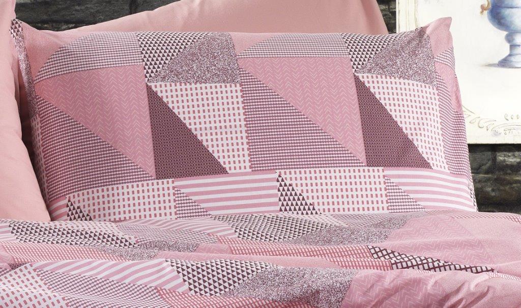 Μαξιλαροθήκη Φανελένια 50×70εκ. Εμπριμέ Geometrical 331 Pink-Salmon Dimcol (Ύφασμα: Φανέλα, Χρώμα: Ροζ) – DimCol – 1935853141633168