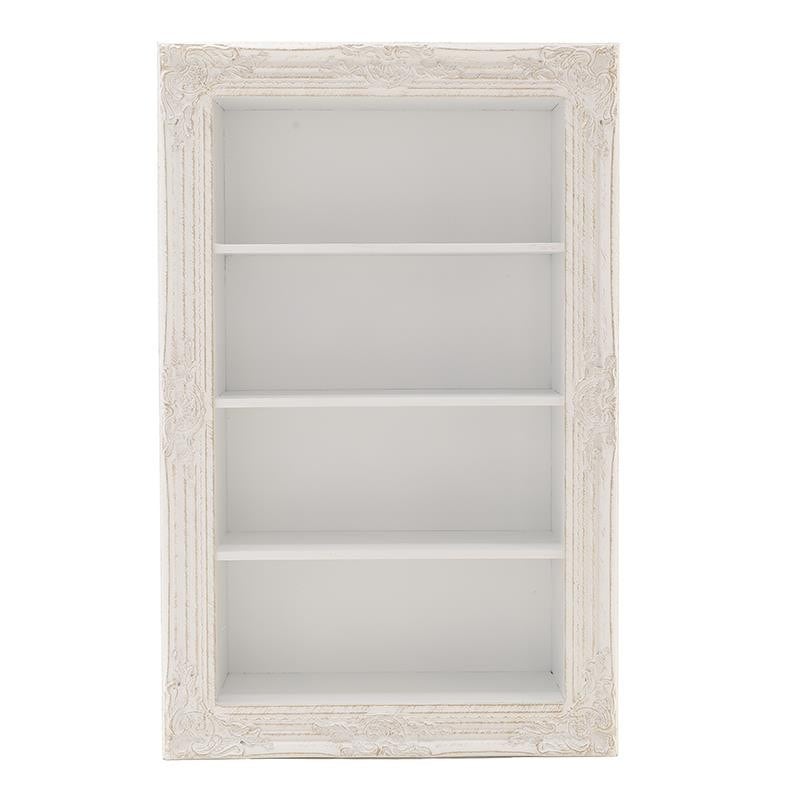 Ραφιέρα Τοίχου Polyresin Αντικέ inart Ασημί 64x19x100εκ. 3-50-261-0002 (Υλικό: Polyresin, Χρώμα: Ασημί ) – inart – 3-50-261-0002