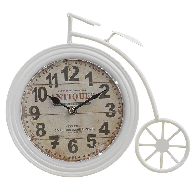 Ρολόι Επιτραπέζιο Ποδήλατο Μεταλλικό Εκρού inart 26x5x23,5εκ. 3-20-977-0072 (Υλικό: Μεταλλικό, Χρώμα: Εκρού ) – inart – 3-20-977-0072