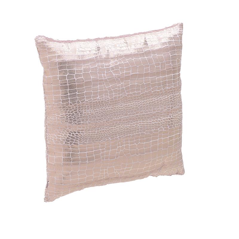 Διακοσμητικό Μαξιλάρι Υφασμάτινο 45x45εκ. inart 3-40-298-0001 (Ύφασμα: Polyester, Χρώμα: Ροζ) - inart - 3-40-298-0001 84011
