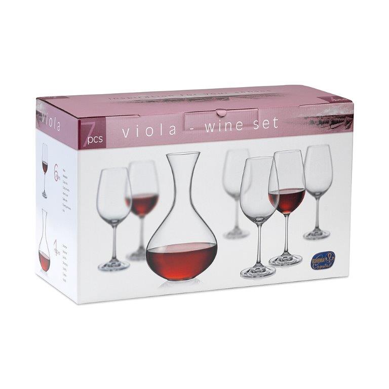 Σετ 7τμχ Καράφα Με Ποτήρια Κρυστάλλινα Viola 311 Capolavoro (Υλικό: Κρύσταλλο) – Capolavoro – 311-set