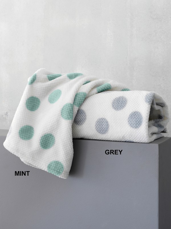 Κουβέρτα Ημίδιπλη Palamaiki Dots Grey – Palamaiki – dots-bl1-grey