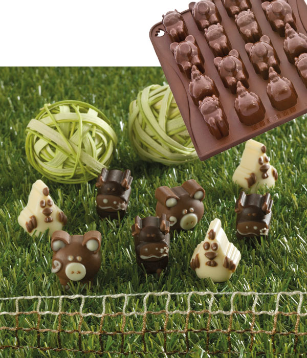 Φόρμα σιλικόνης ζώα της φάρμας CHOCOFARM – OEM – RS_5651326FARM