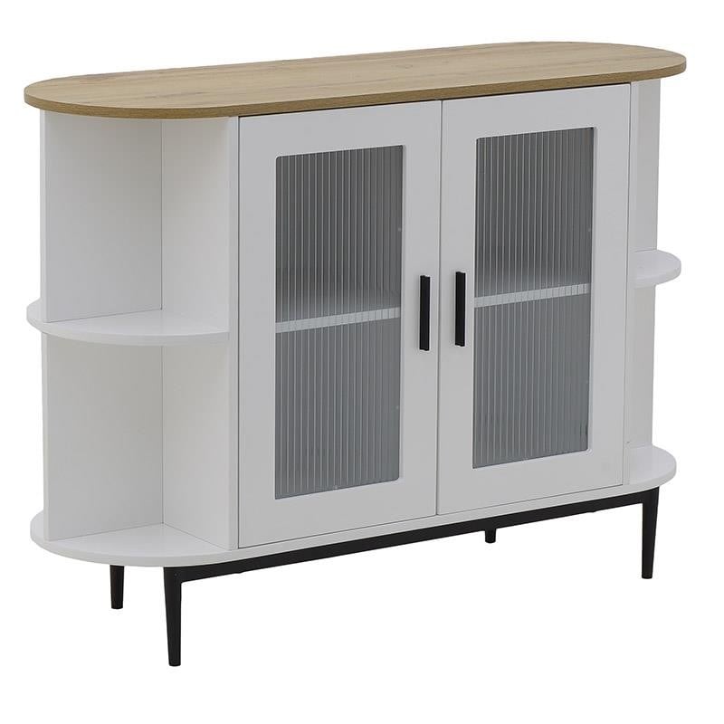 Μπουφές Ξύλινος inart 110x38x80εκ. 3-50-227-0015 (Υλικό: Ξύλο, Χρώμα: Λευκό) – inart – 3-50-227-0015