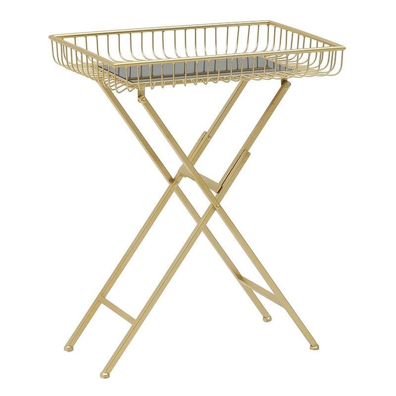 Δισκοτράπεζο Μεταλλικό-Γυάλινο inart 56x30x72εκ. 3-50-698-0015 (Υλικό: Μεταλλικό, Χρώμα: Μαύρο) – inart – 3-50-698-0015