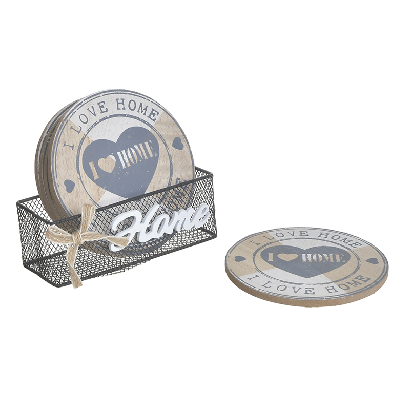 Σουβέρ Σετ 6τμχ Ξύλινο CLICK 12x5x10εκ. 6-70-151-0181 (Υλικό: Ξύλο) – CLICK – 6-70-151-0181
