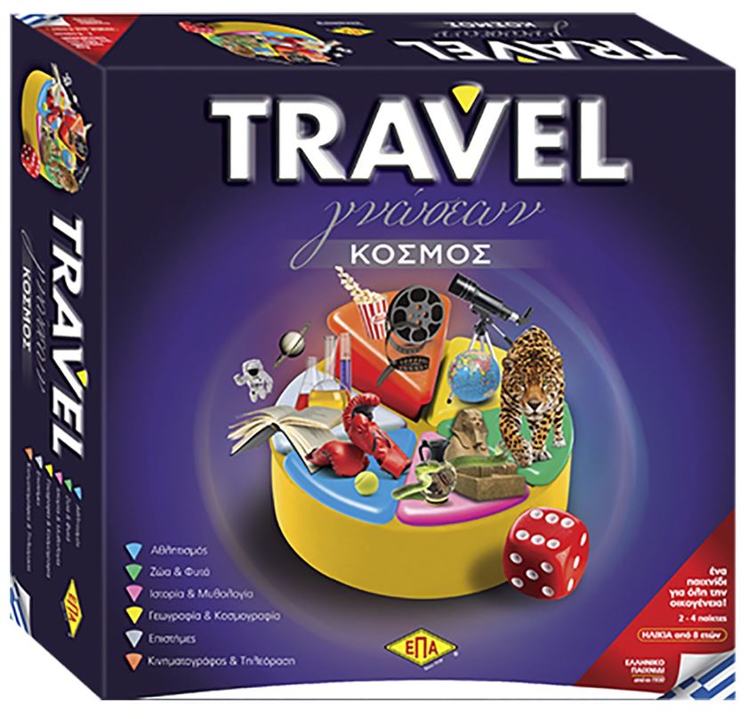 Επιτραπέζιο Παιχνίδι Travel Γνώσεων Κόσμος 27x27εκ. ΕΠΑ 69-1395 - ΕΠΑ - 69-1395 172993