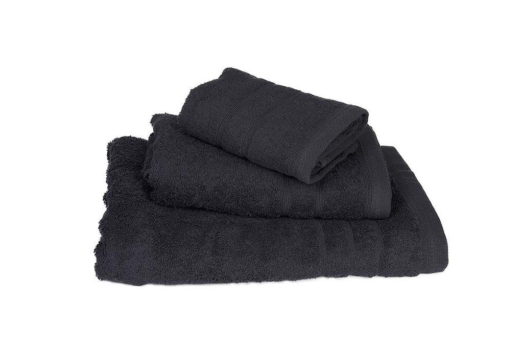Πετσέτα Βαμβακερή Χειρός 30x50εκ. Black 7001419-12 (Ύφασμα: Βαμβάκι 100%, Χρώμα: Μαύρο) - KOMVOS HOME - 7001419-12 136708