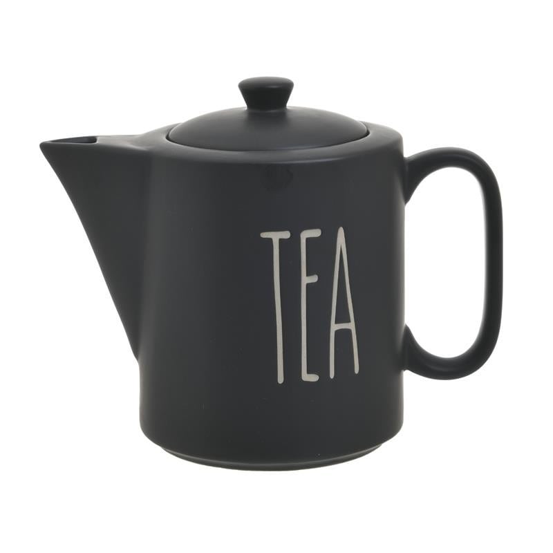 Τσαγιέρα Πορσελάνης inart 1150ml 3-60-931-0173 (Υλικό: Πορσελάνη, Χρώμα: Μαύρο) – inart – 3-60-931-0173