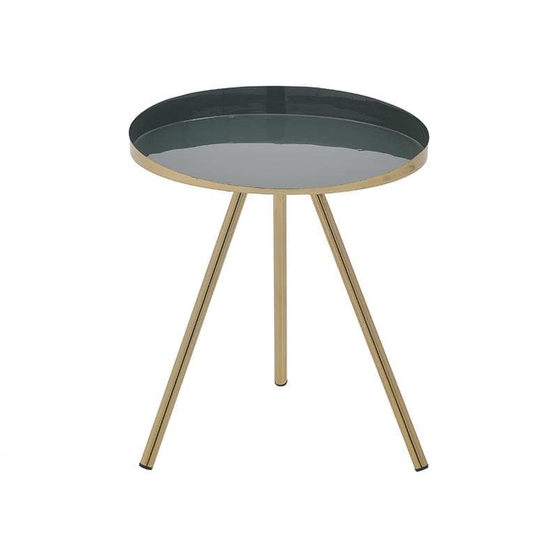 Τραπεζάκι Μεταλλικό-Εμαγιέ inart 41×49εκ. 3-50-650-0017 (Υλικό: Μεταλλικό, Χρώμα: Μαύρο) – inart – 3-50-650-0017
