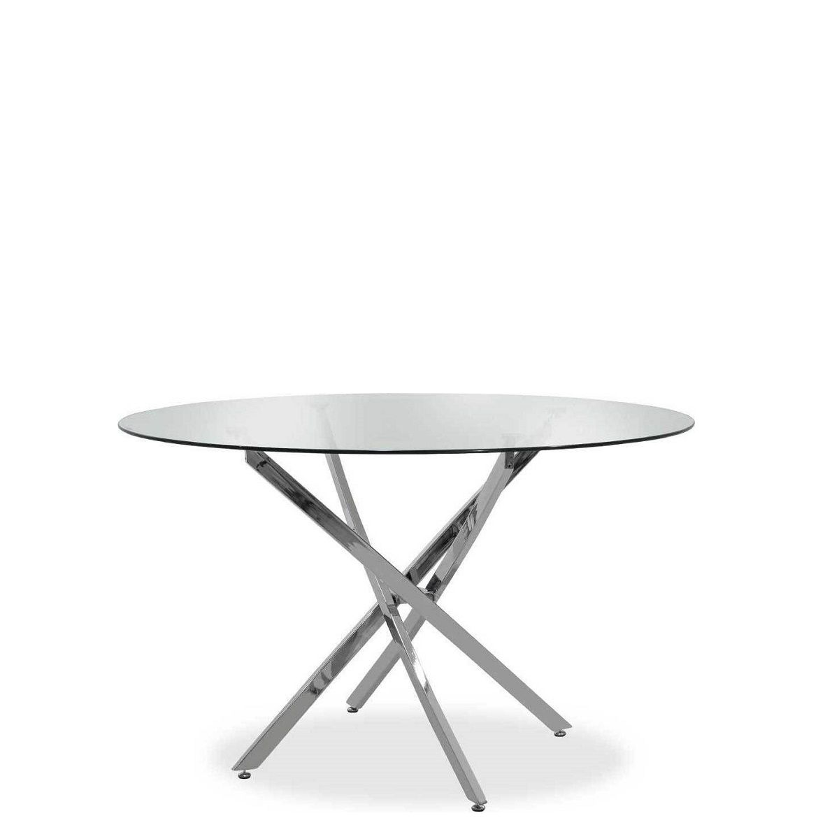 Τραπέζι Γυάλινο Διάφανο Phlax Φ120×74εκ. 14420007 (Υλικό: Γυαλί, Χρώμα: Διάφανο ) – ARTELIBRE – 14420007
