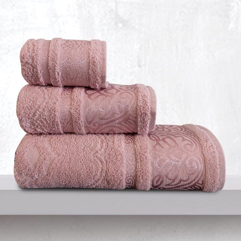 Σετ Πετσέτες 3τμχ Βαμβακερές Cronos Dusty Sb home (Ύφασμα: Βαμβάκι 100%, Χρώμα: Σάπιο Μήλο ) – Sb home – 5206864058774