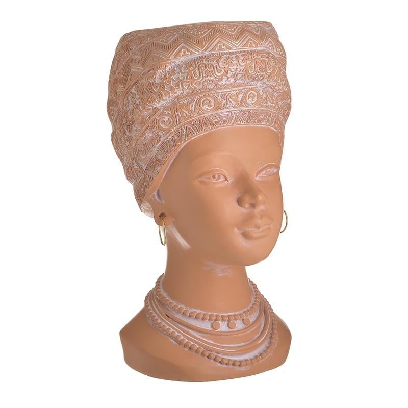 Κασπώ Γυναικεία Προτομή Polyresin Κεραμιδί inart 17x20x32εκ. 3-70-146-0432 (Υλικό: Polyresin, Χρώμα: Κεραμιδί ) – inart – 3-70-146-0432