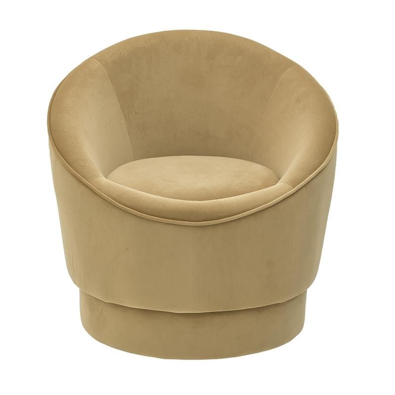 Πολυθρόνα Βελούδινη inart 76x68x73εκ. 3-50-104-0424 (Ύφασμα: Βελούδο, Χρώμα: Χρυσό ) – inart – 3-50-104-0424