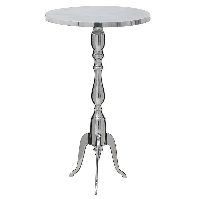 Τραπεζάκι Αλουμινίου inart 44x44x77εκ. 3-50-578-0032 (Υλικό: Αλουμίνιο, Χρώμα: Ασημί ) – inart – 3-50-578-0032