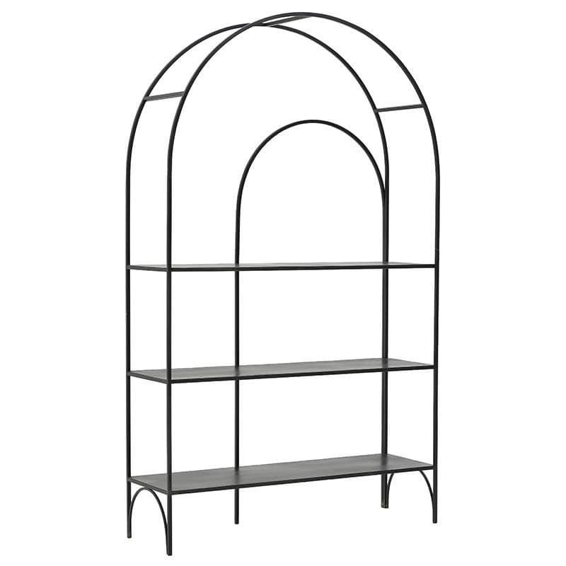 Ραφιέρα Μεταλλική Μαύρη inart 110x37x185εκ. 3-50-087-0015 (Υλικό: Μεταλλικό, Χρώμα: Μαύρο) – inart – 3-50-087-0015