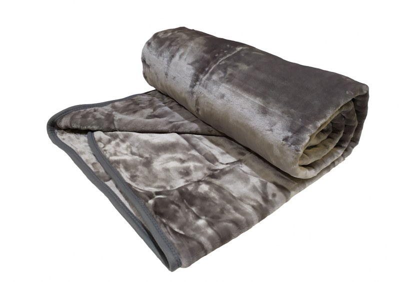 Κουβέρτα Βελουτέ Μονή 160×220εκ. Grey (Ύφασμα: Polyester, Χρώμα: Γκρι) – OEM – 5201847011029-3