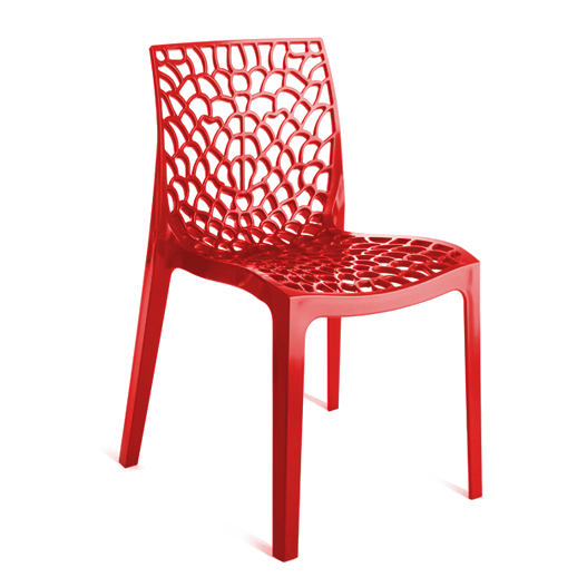 Καρέκλα Πολυπροπυλενίου Gruvyer Red – OEM – 13-gruvyer-red