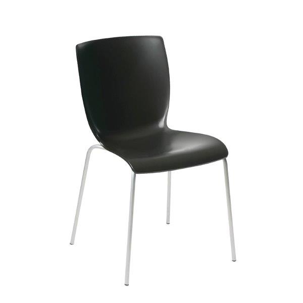 Καρέκλα Μεταλλική-Πλαστική Μαύρη Mio J&M Home 47x50x80εκ. ISI046/1BL (Σετ 4 Τεμάχια) (Υλικό: Μεταλλικό, Χρώμα: Μαύρο) – J&M HOME – 4-ISI046/1BL