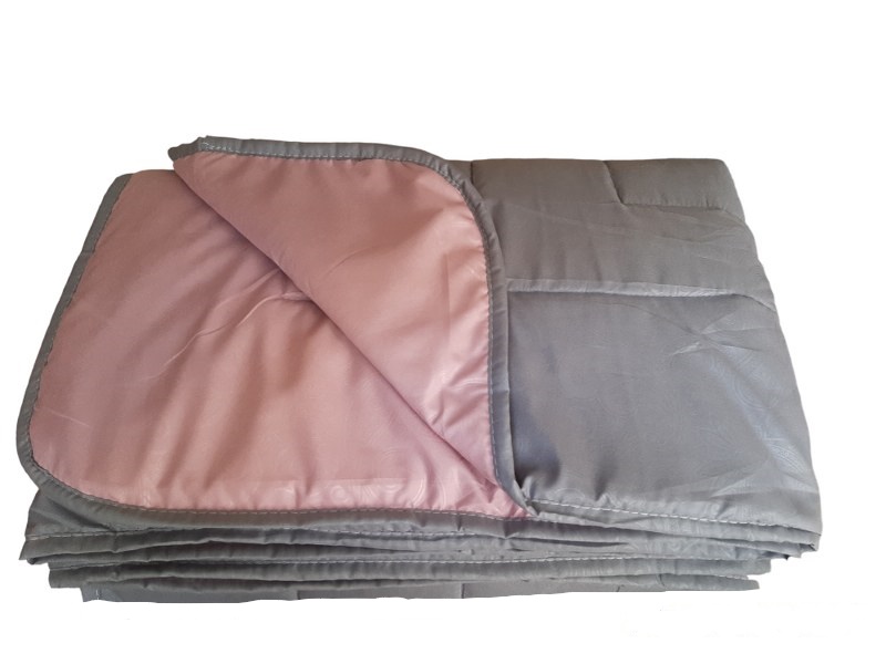Κουβερλί 2 Όψεων Microfiber Υπέρδιπλο 220×240εκ. Λαχούρι 24home Grey-Pink (Ύφασμα: Microfiber, Χρώμα: Ροζ, Μέγεθος: Υπέρδιπλα) – 24home.gr – 24-frazada-2-grey-pink