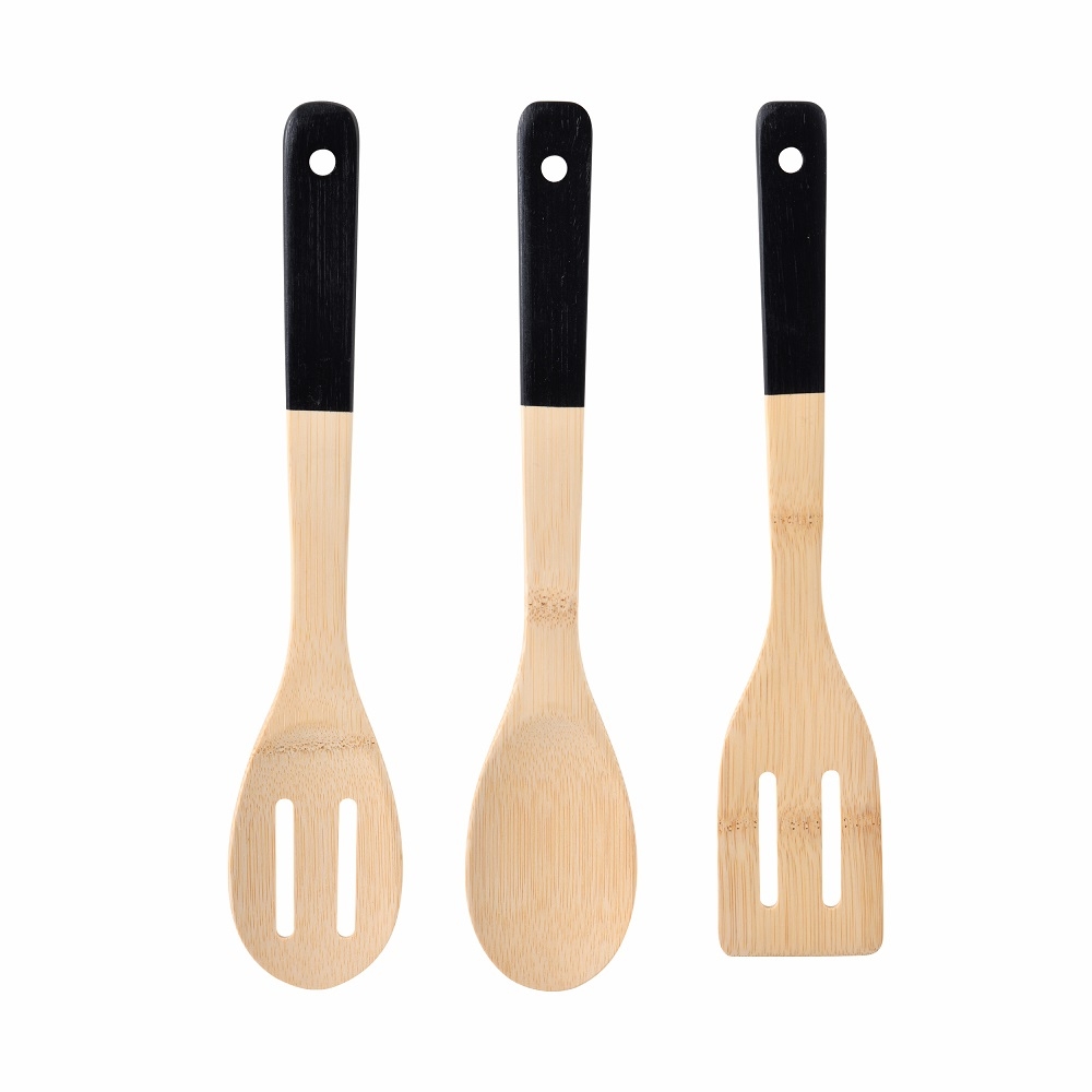 Κουτάλες Κουζίνας Σετ 3τμχ Bamboo Earth Black Bergner BG00043016 (Υλικό: Bamboo) – Bergner – BG00043016