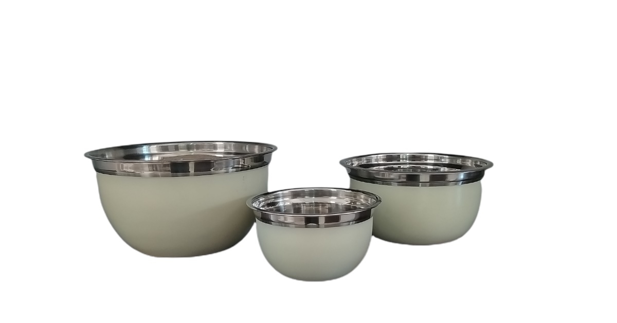 Μπωλ Σετ 3τμχ Ανοξείδωτα Natur Bergner 15εκ.-21εκ.-25εκ. BGEU381203 (Υλικό: Ανοξείδωτο) – Bergner – BGEU381203