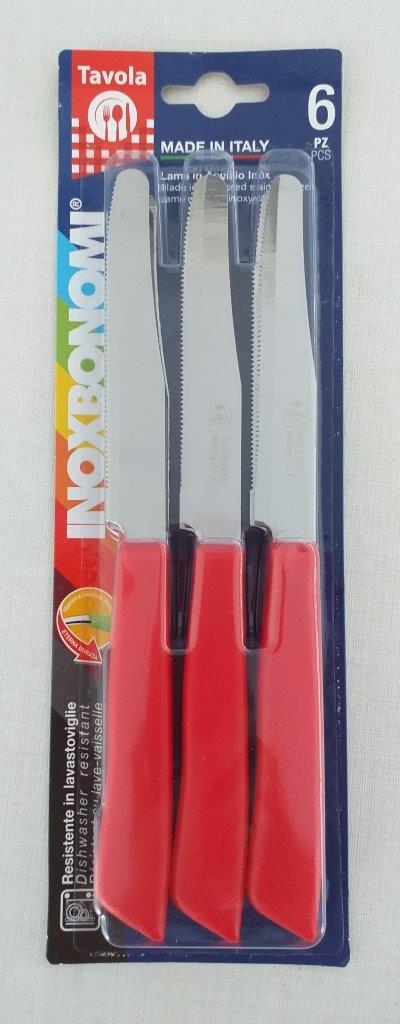 Μαχαίρι Σετ 6τμχ Πριονωτό Κόκκινο Max Home BM30006005 (Χρώμα: Κόκκινο) – Max Home – BM30006005