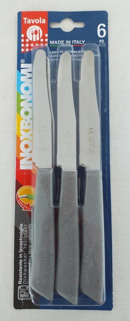 Μαχαίρι Σετ 6τμχ Πριονωτό Grizio Pietra Max Home BM30006008 – Max Home – BM30006008
