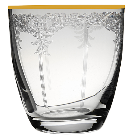 Ποτήρι Ουίσκι Κρυστάλλινο Bohemia Elisabeth 300ml CLX08890012 (Σετ 6 Τεμάχια) (Υλικό: Κρύσταλλο, Χρώμα: Χρυσό , Μέγεθος: Σωλήνας) – Κρύσταλλα Βοημίας – CLX08890012