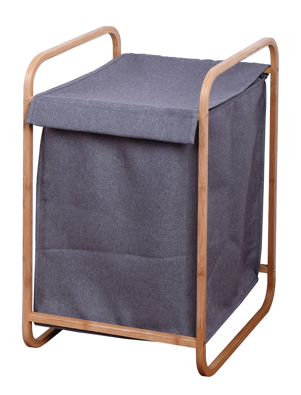 Καλάθι Απλύτων Bamboo-Polyester Max Home 43x38x66εκ. FNSJ218011G (Ύφασμα: Polyester, Υλικό: Bamboo) – Max Home – FNSJ218011G