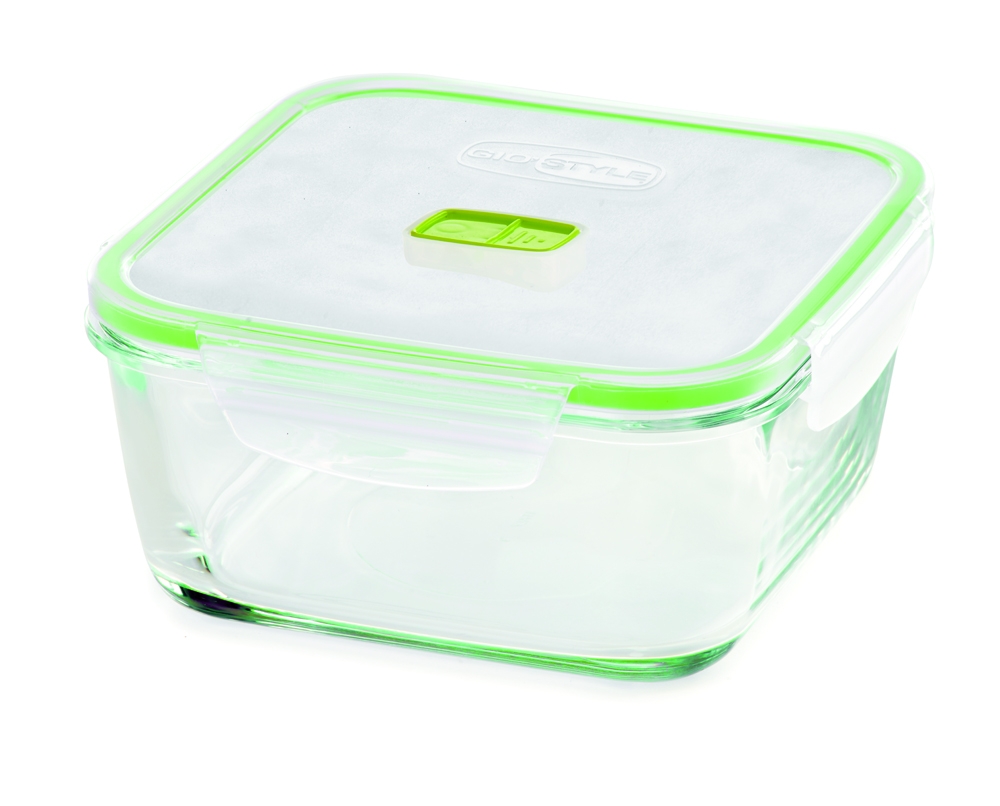 Φαγητοδοχείο Γυάλινο Διάφανο-Πράσινο Gio Style 1400ml-18×18εκ. GS05197506 (Υλικό: Γυαλί, Χρώμα: Πράσινο ) – Gio Style – GS05197506