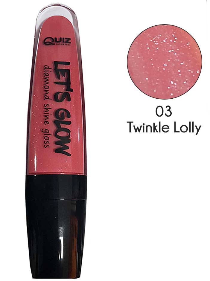 Lip Gloss Sparkling Lets Glow 7ml Twinkle Lolly QUIZ 1312GLOW-3 – QUIZ – nj_1312GLOW-3