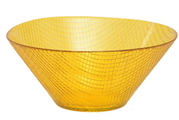 Σαλατιέρα Γυάλινη Κίτρινη (Υλικό: Γυαλί) - OEM - 4-UNV010/Y 20952