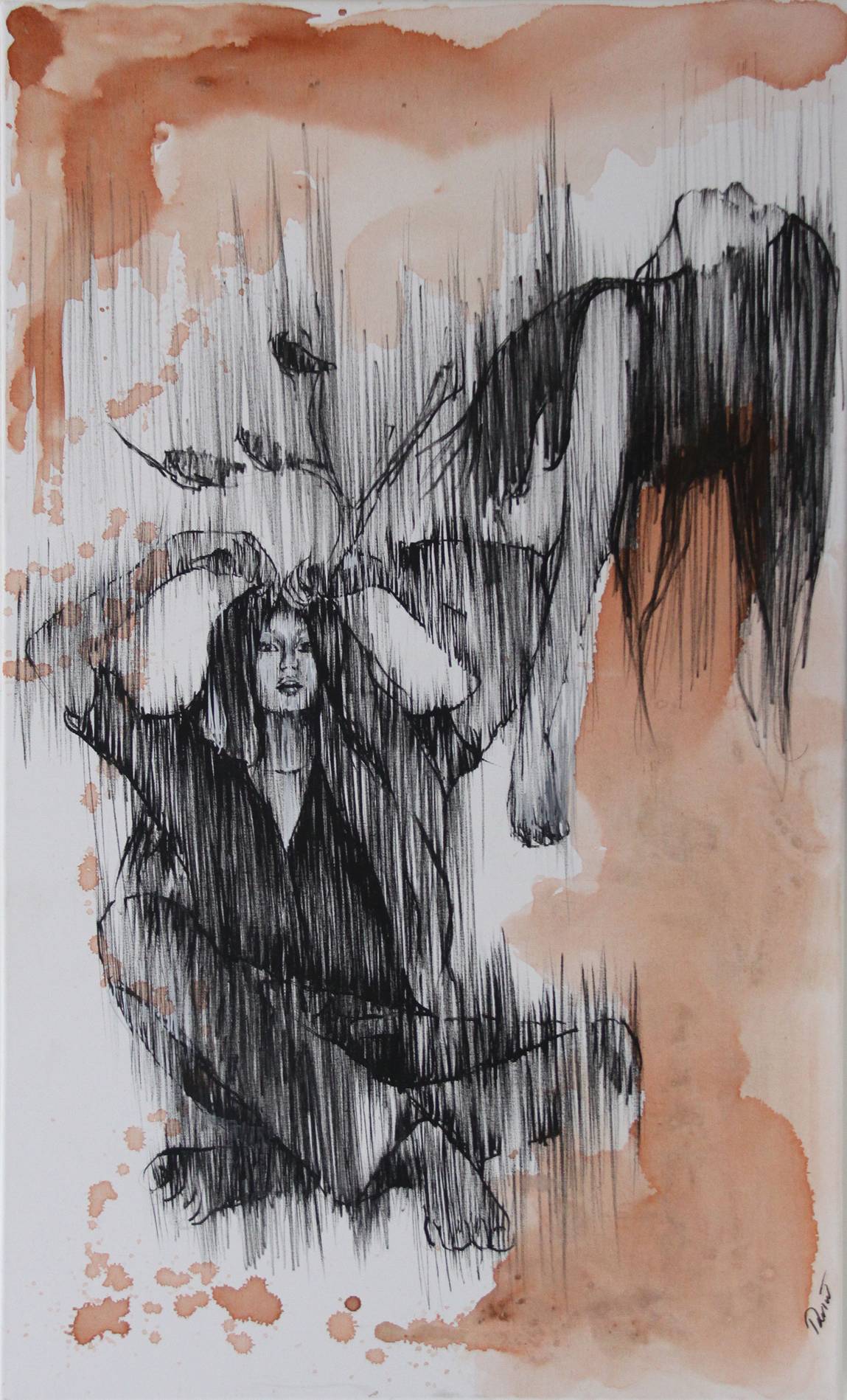 Πίνακας Χειροποίητος «Thoughts» – Ranio Art Workshop Team – thoughts