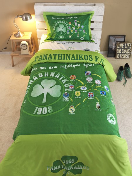 Palamaiki Σετ Κουβερλί 3τμχ Υπέρδιπλο PANATHINAIKOS FC – Palamaiki – fc3-k2