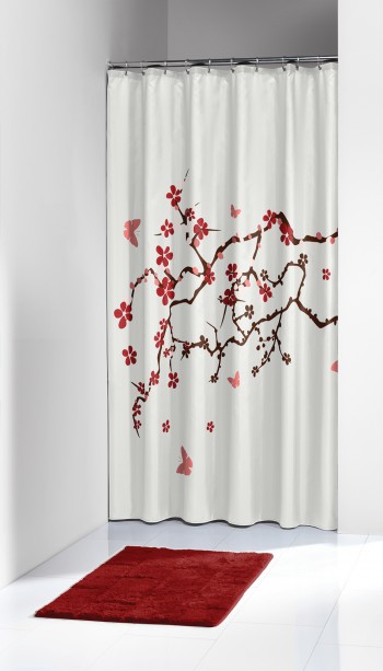 Κουρτίνα Υφασμάτινη “Blossom Red” Sealskin (Ύφασμα: Polyester) – sealskin – 233451359