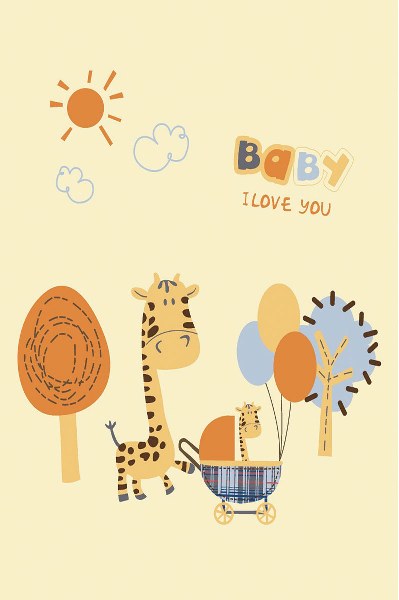 Κουβέρτα Μπεμπέ Βελουτέ Le Blanc Baby Giraffe (Ύφασμα: Polyester, Χρώμα: Μπεζ) – Le Blanc – baby-giraffe-b