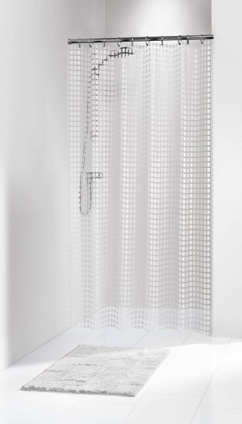 Κουρτίνα Πλαστική “Tiles White” (180×200εκ.) (Υλικό: Πλαστικό) – sealskin – 202591310