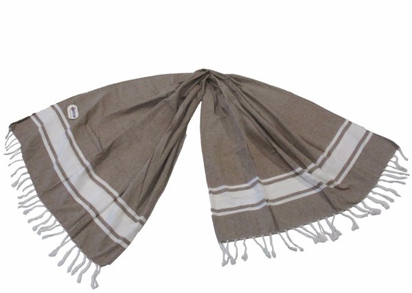 Πετσέτα Θαλάσσης – Παρεό 2 Όψεων – OEM – pareo-riga-brown
