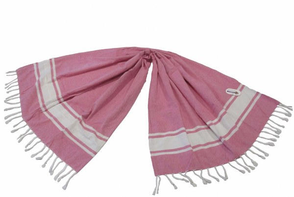 Πετσέτα Θαλάσσης – Παρεό 2 Όψεων – OEM – pareo-riga-pink