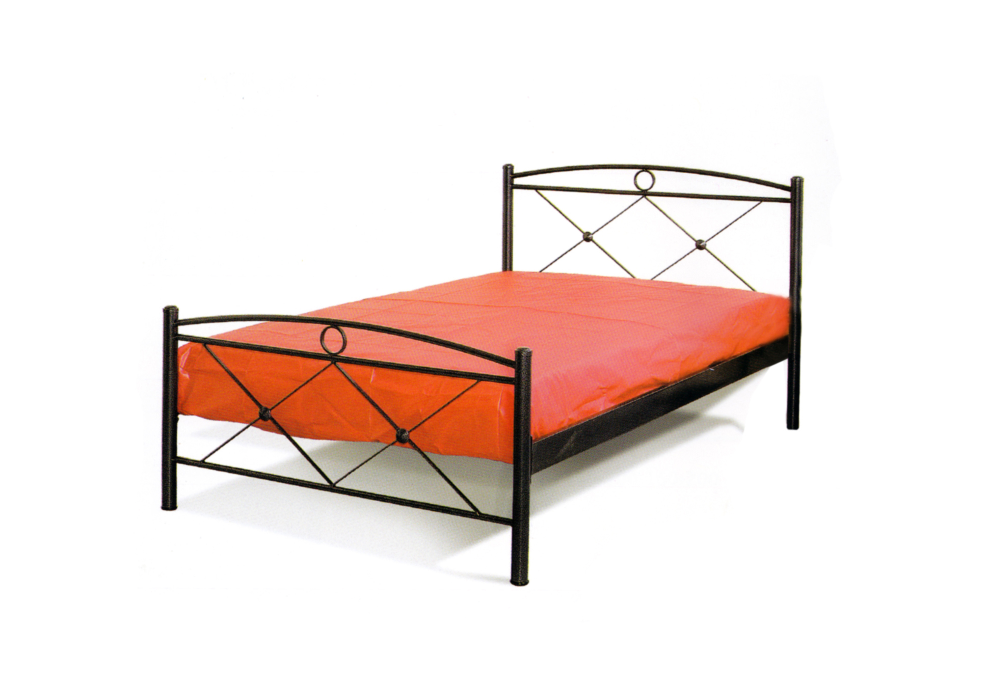 Κρεβάτι Σιδερένιο Μονό 400 - Β - 3-400