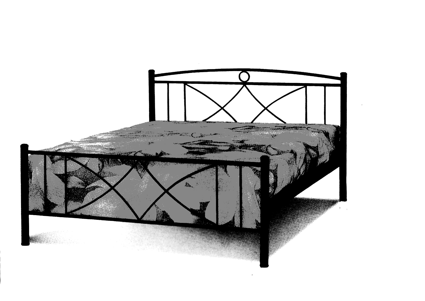Κρεβάτι Σιδερένιο Διπλό 415 – Β – 3-415