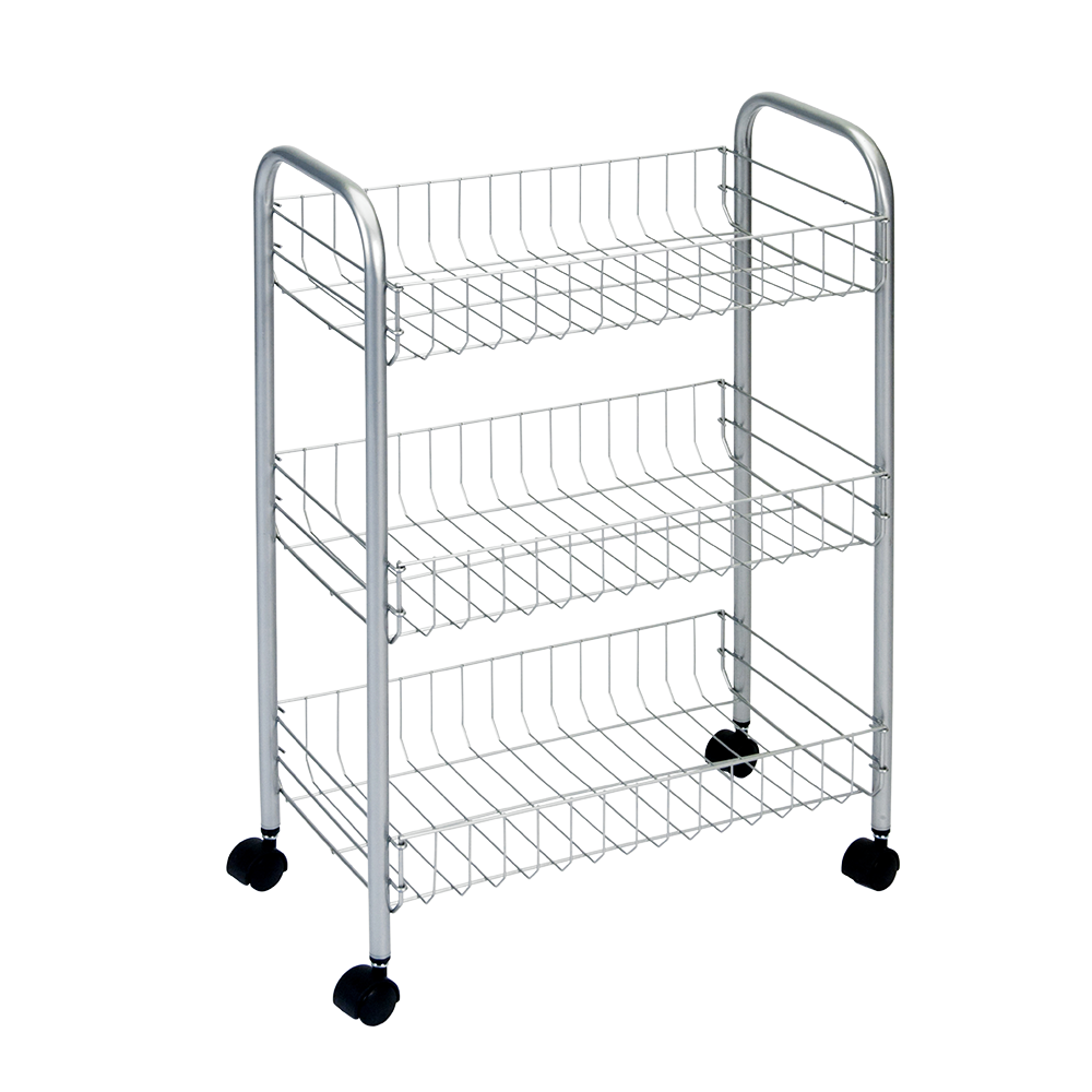 Τρόλει 3 Θέσεων Lugano 41x26x64εκ. Metaltex – METALTEX – 340103