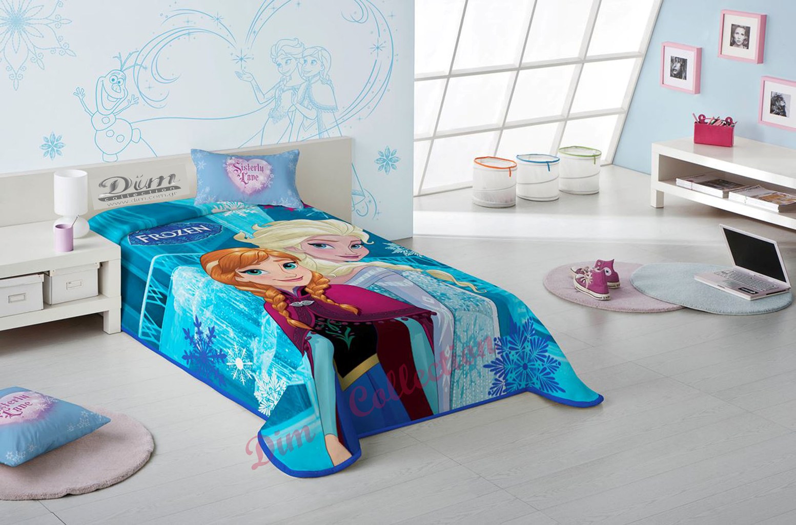 Κουβέρτα Μονή Παιδική Βελουτέ Frozen Dim Collection – Disney – frozen-blanket-dim