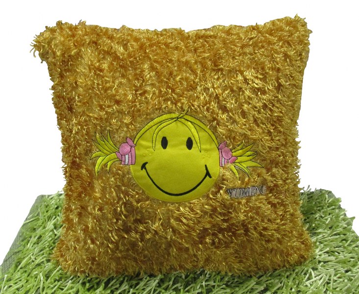 Διακοσμητική Μαξιλαροθήκη 45×45εκ. Happy Face Gold – OEM – happy-face-gold