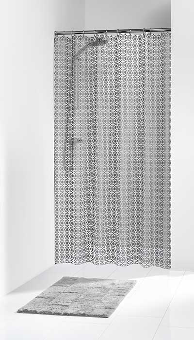 Κουρτίνα Πλαστική «Hammam Silver» Sealskin (180×200εκ.) – sealskin – 210861318